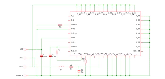 回路図 - ROHM Semiconductor BM3G115MUV-EVK-003評価ボード